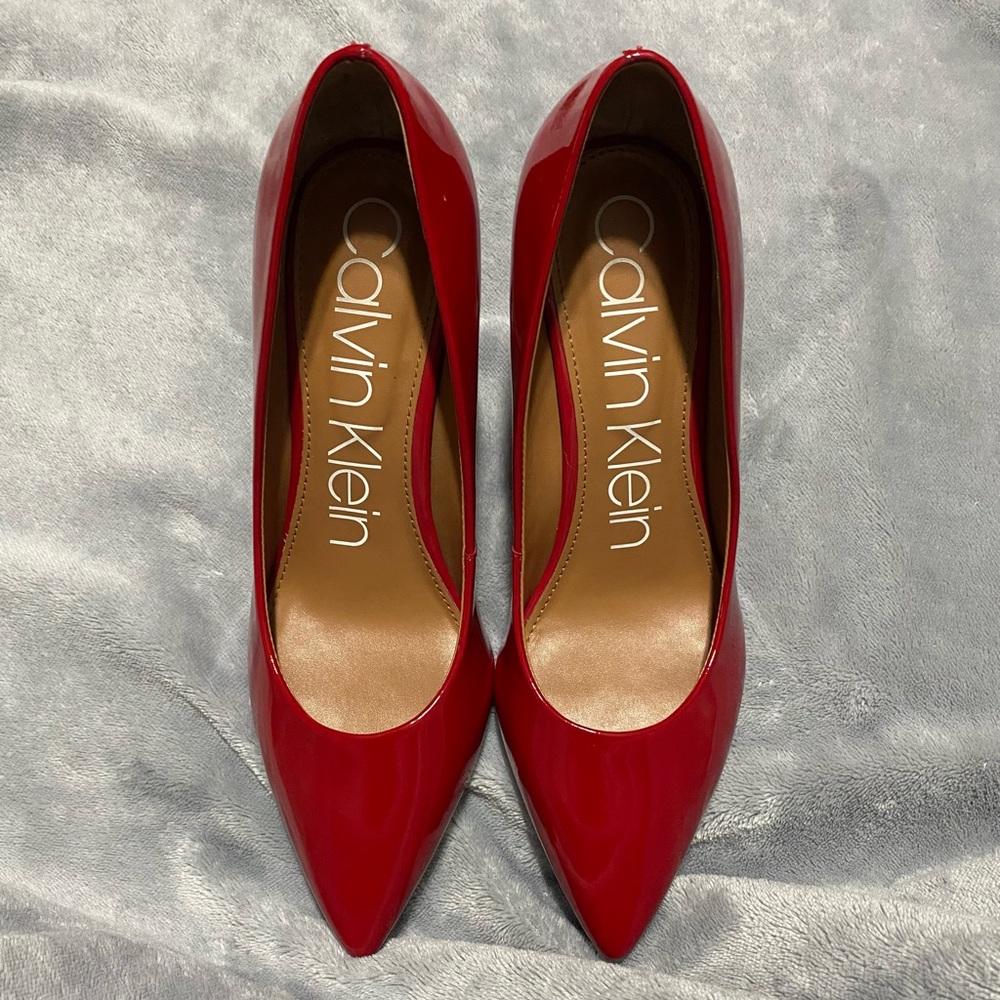 Red Calvin Klein Heels